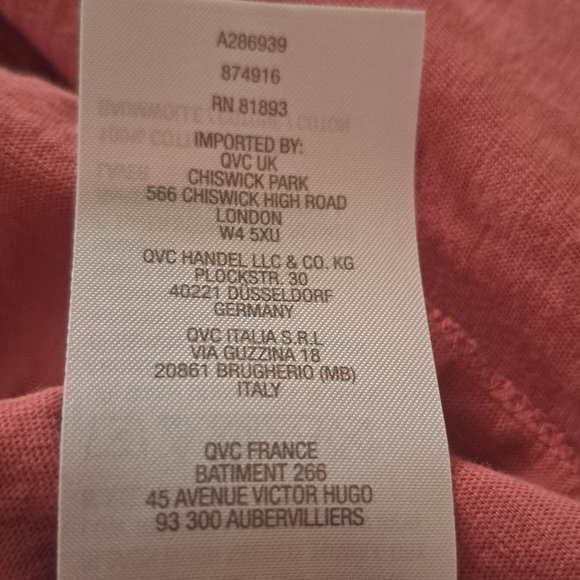 LOGO Lori Gooldstein Women's Dusty Rose Slub Knit Long Sleeve Top Pleated Sz 1X - Picture 2 of 6